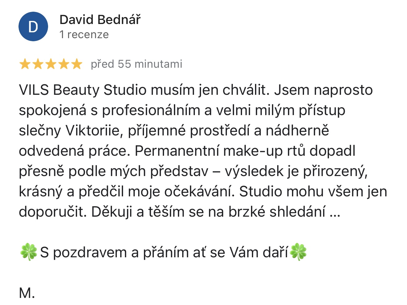 Recenze klientky 3