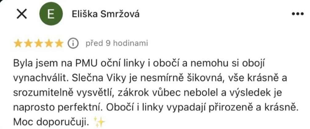 Recenze klientky 6